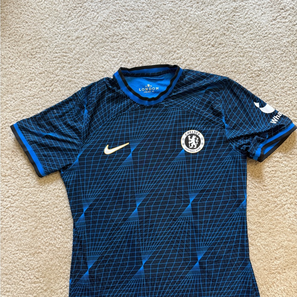 Nike Blue Chelsea FC Geometric Soccer Jersey 2024-2025